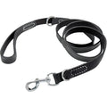 Premium Black Leather Dog Leash - Fuzzy Friends Boutique