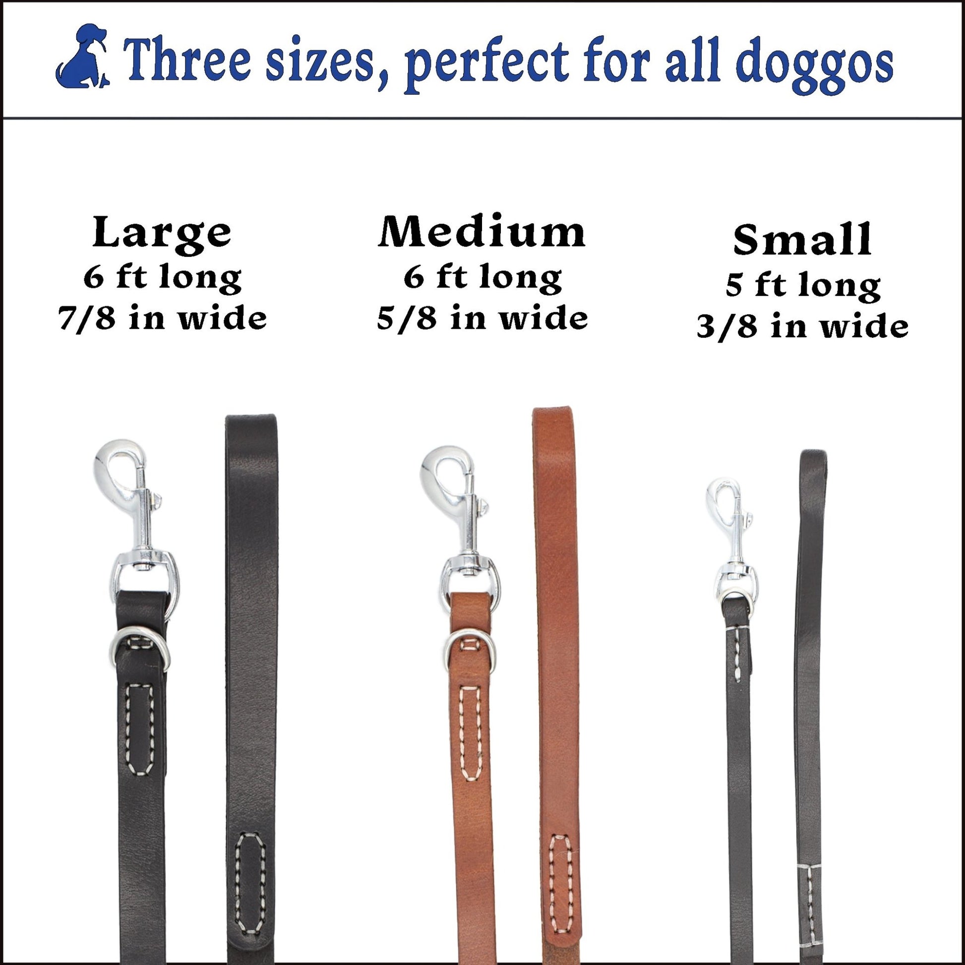 Premium Brown Leather Dog Leash - Fuzzy Friends Boutique