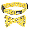 Yellow Dog Bow Tie Collar - Fuzzy Friends Boutique